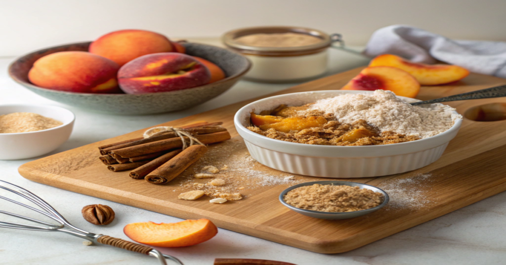 peach crumble recipe