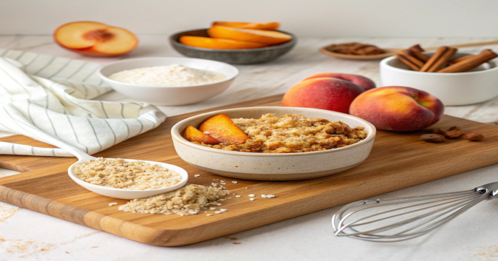 peach crumble recipe